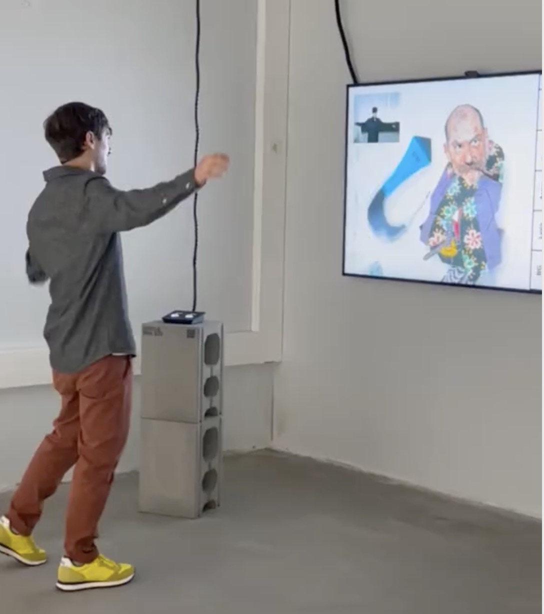 interactive body tracking installation