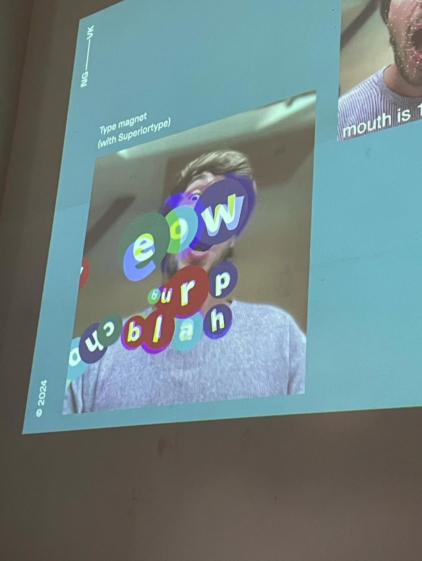 Letter bubbles appearing in my face