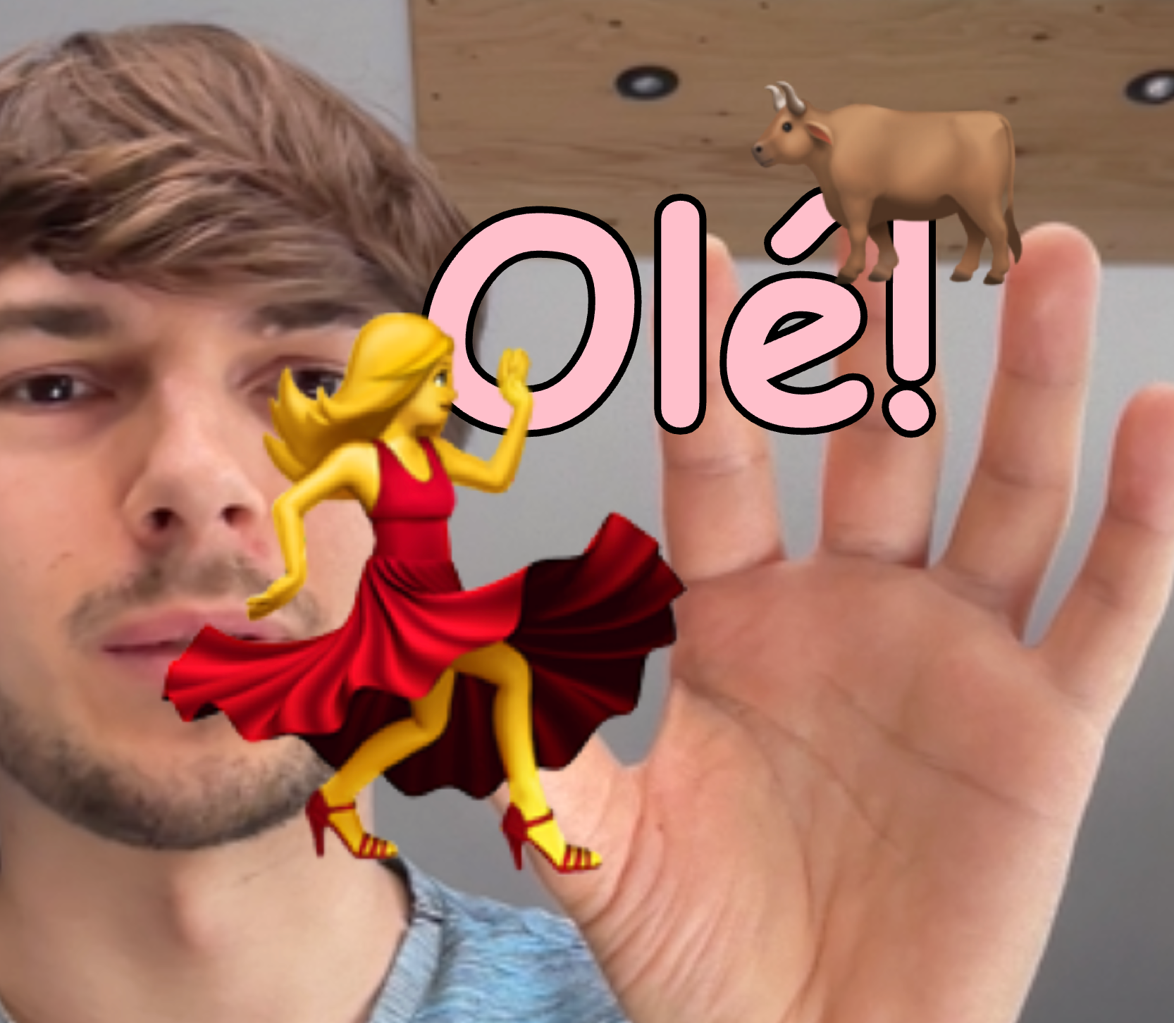 emojies apearing on fingers