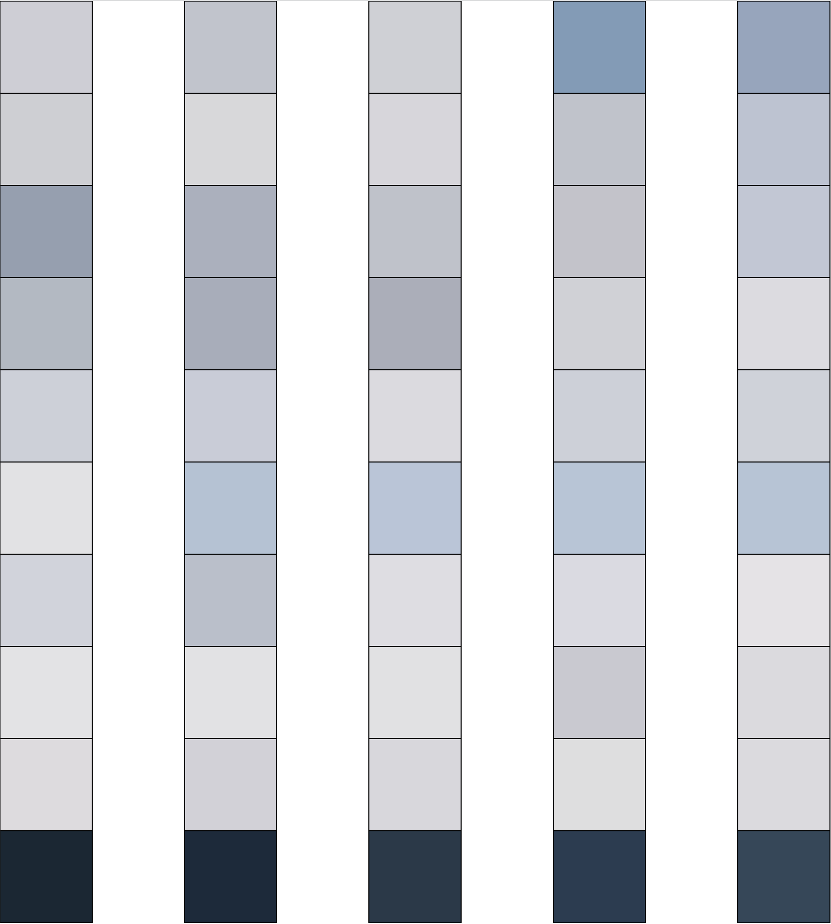 concrete grid in progress, pixel rows separated by white space