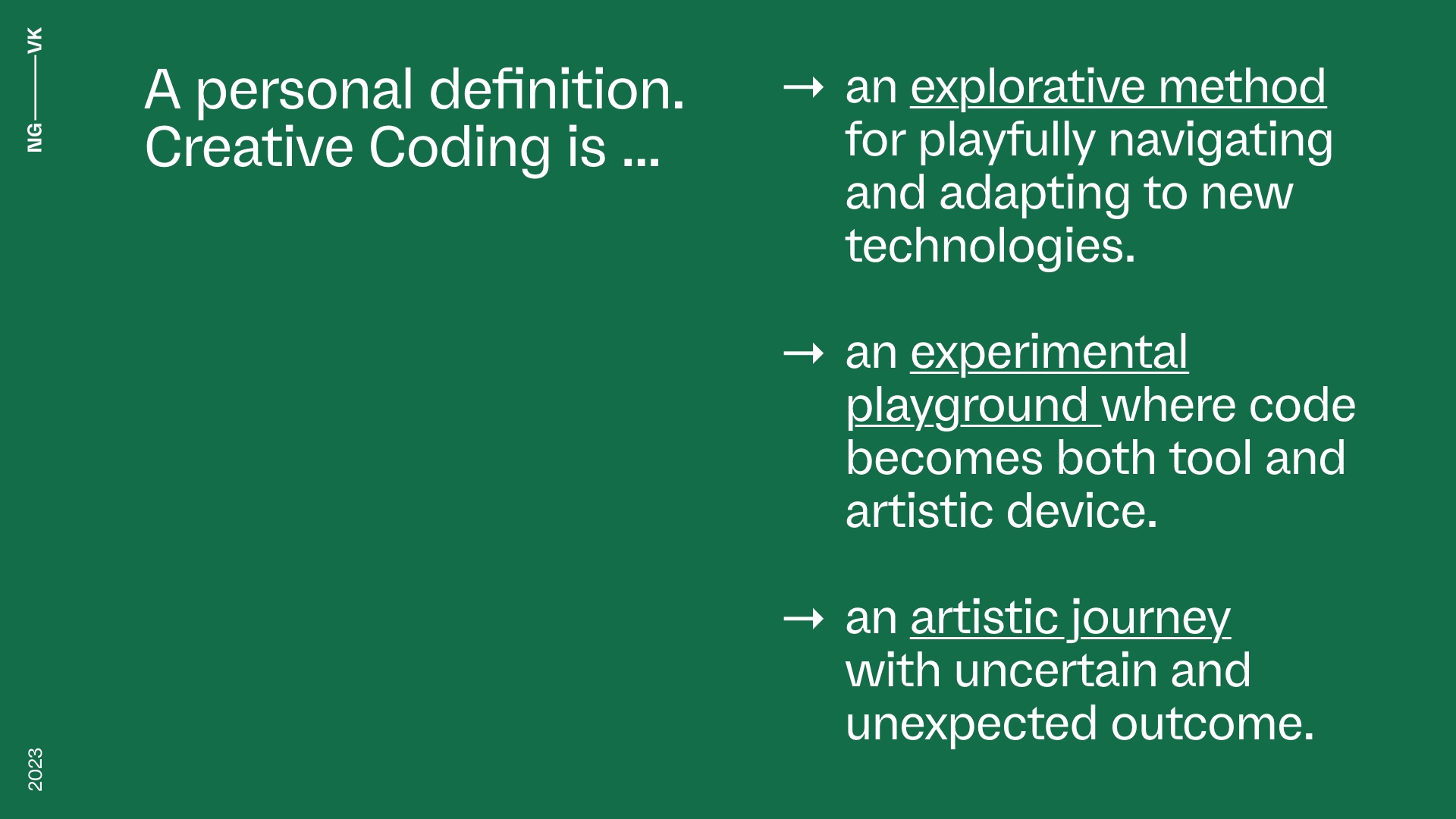 What is creative coding?
