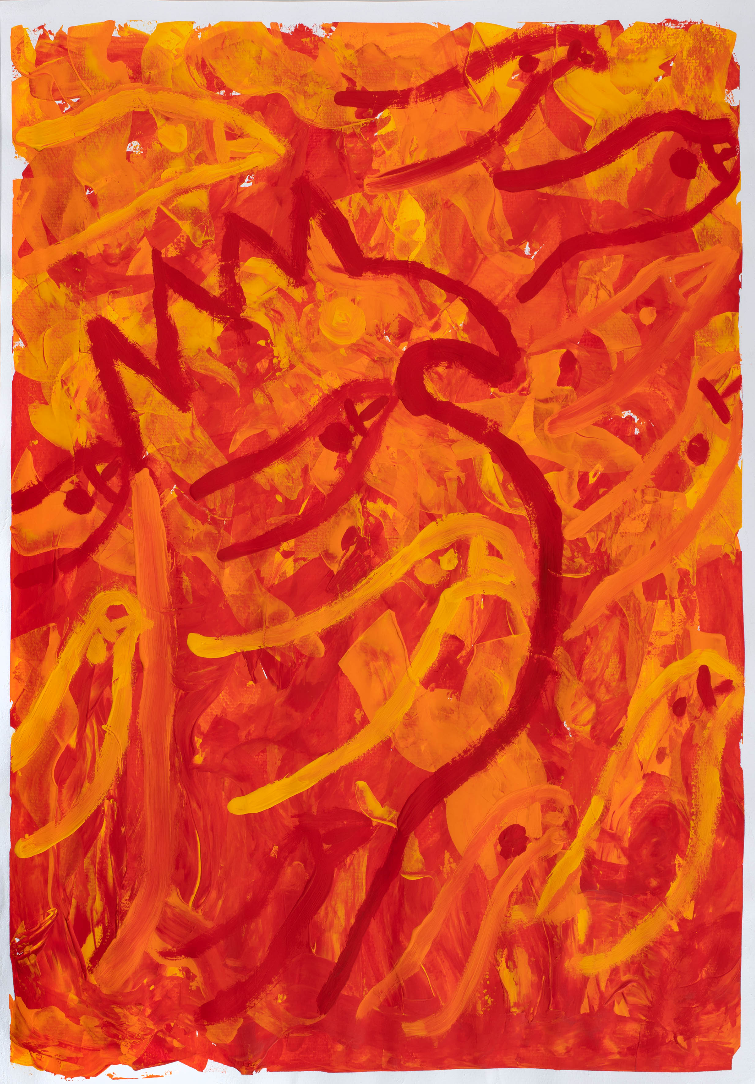 Red and orange animals by Clara Koechlin