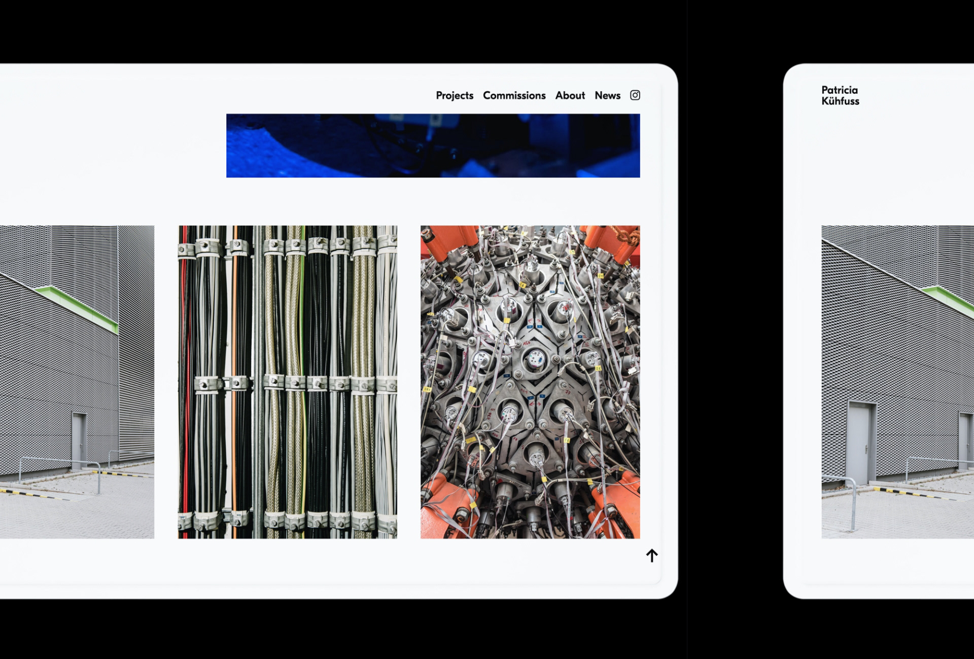 Patricia Kühfuss website layout