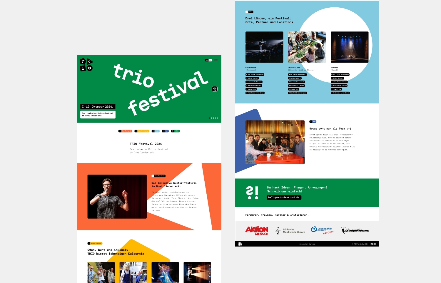 TRIO Festival Web-Layouts